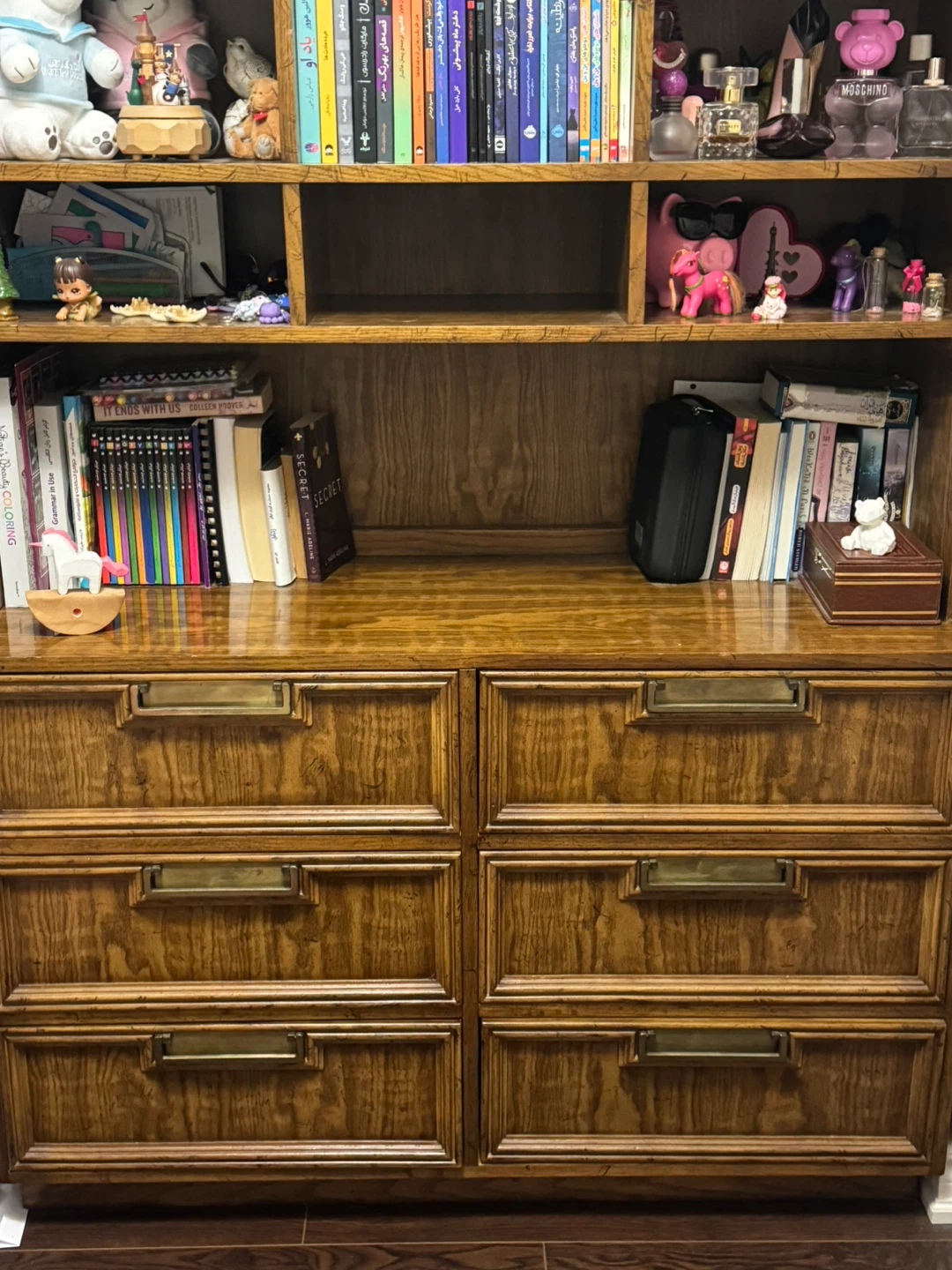Free Wooden Bookshelf with Drawers pickup asap - photo 4