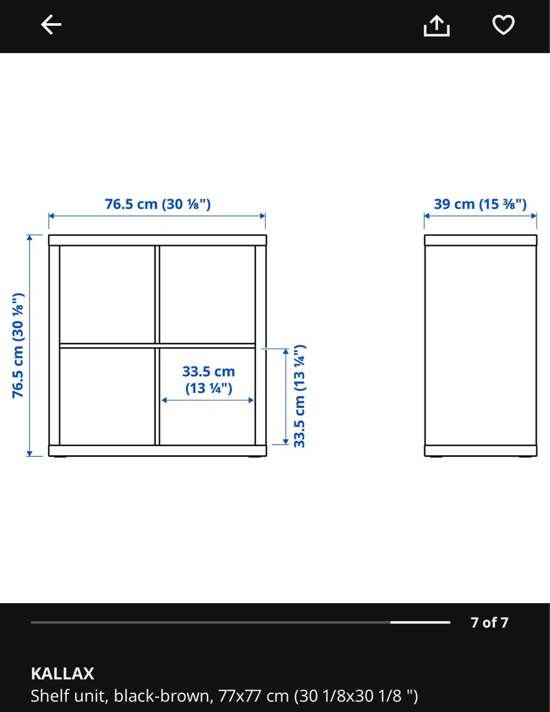IKEA KALLAX Shelf Unit - photo 2