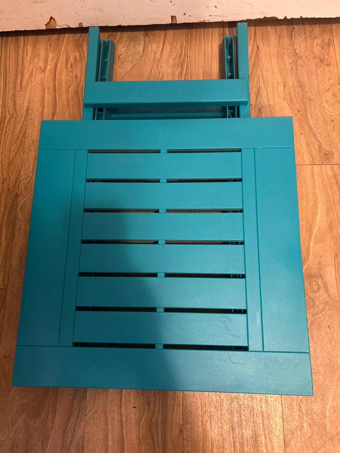Teal Folding Patio Table - photo 3