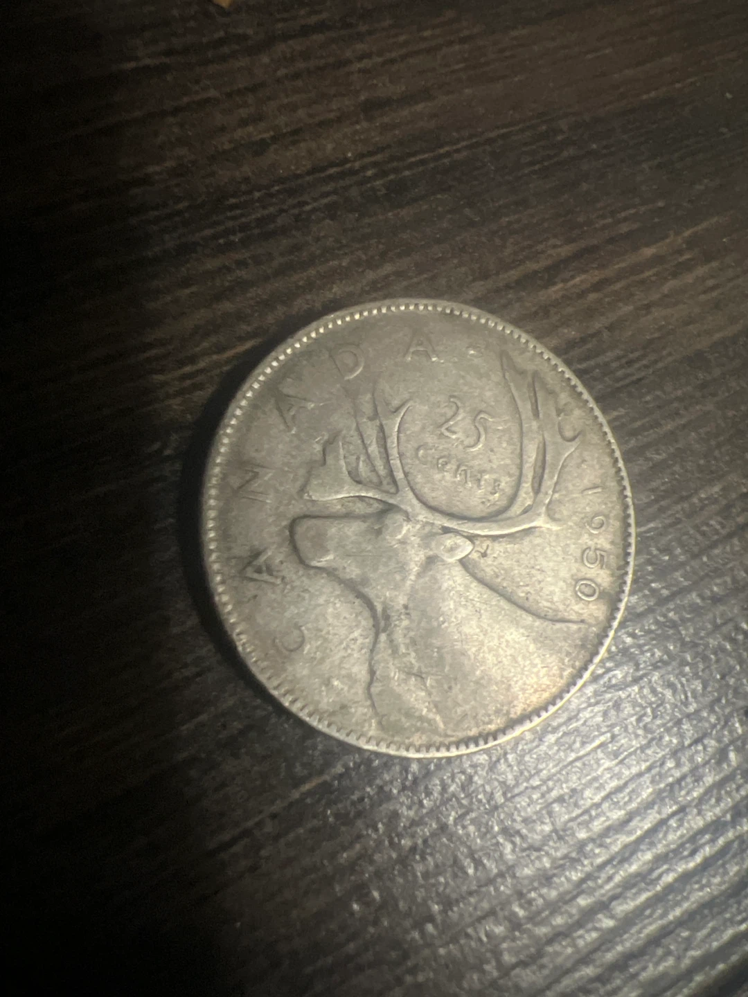 Canadian 25 Cent Coin - 1950 - photo 2