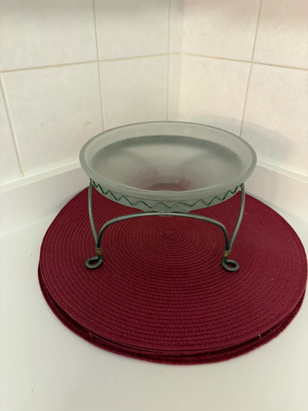 Frosted Glass Display Stand