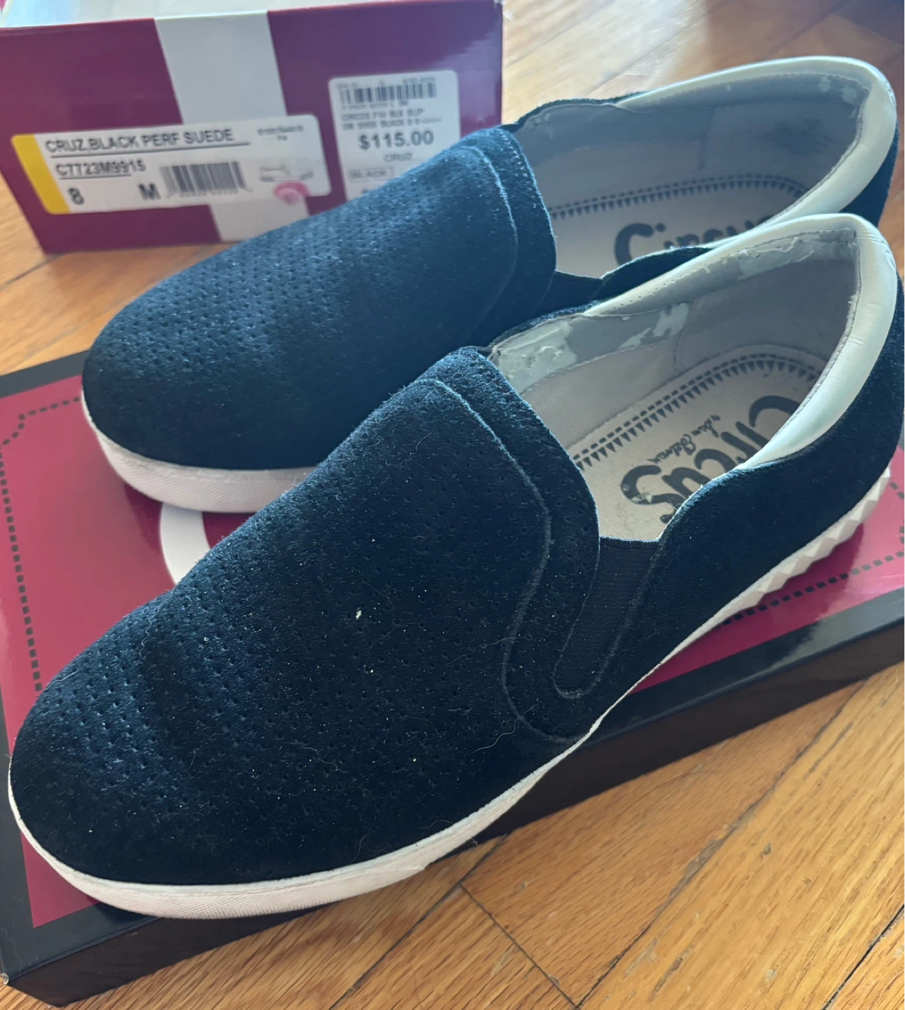 Circus by Sam Edelman Black Suede Slip-On Sneakers - Size 8 ⚽️ - photo 2