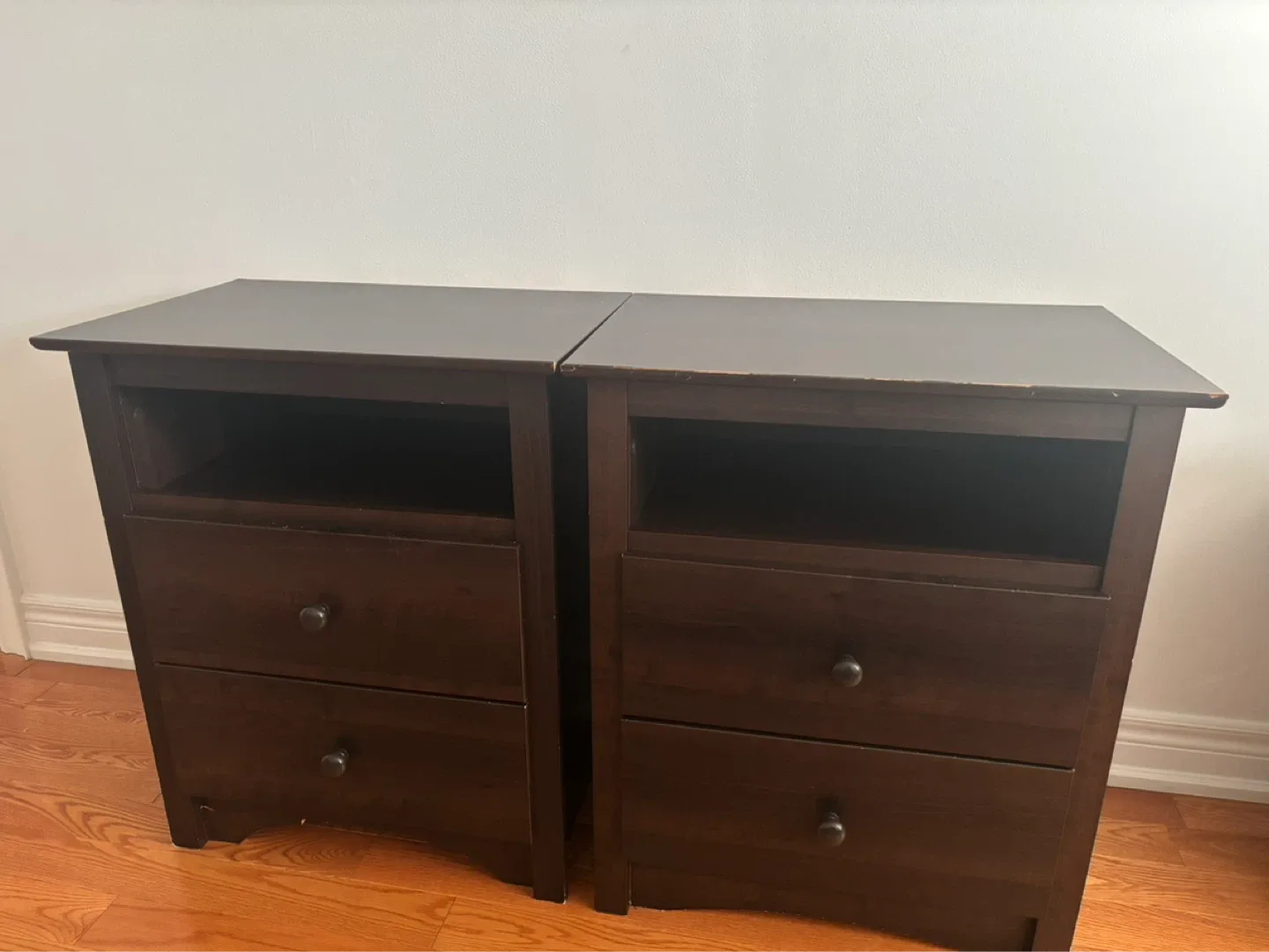 Dark Brown Nightstands (Set of 2) - photo 4