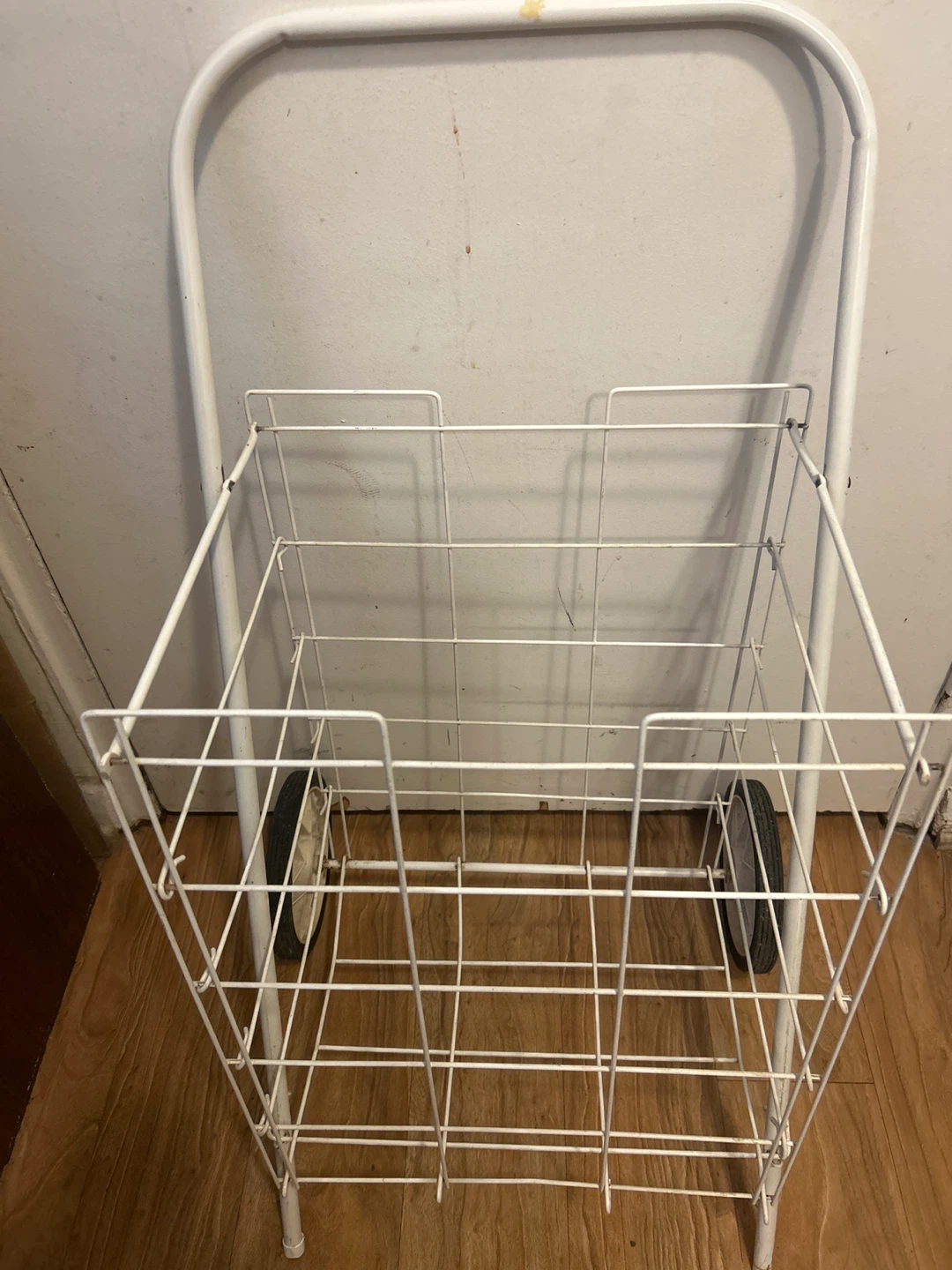 White Metal Shopping Cart