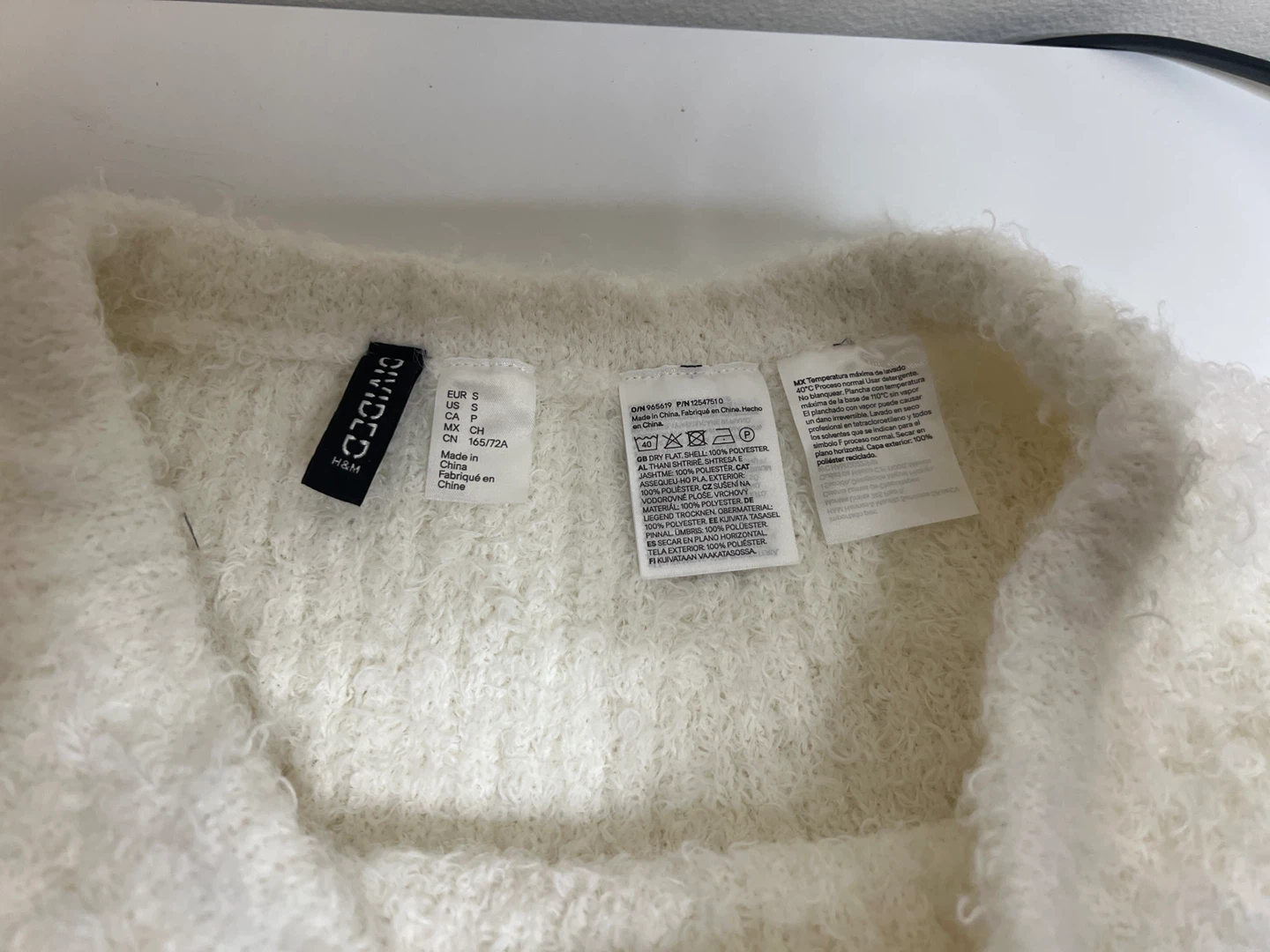 DIVIDED H&M Cream Fuzzy Skirt - Size S - photo 3