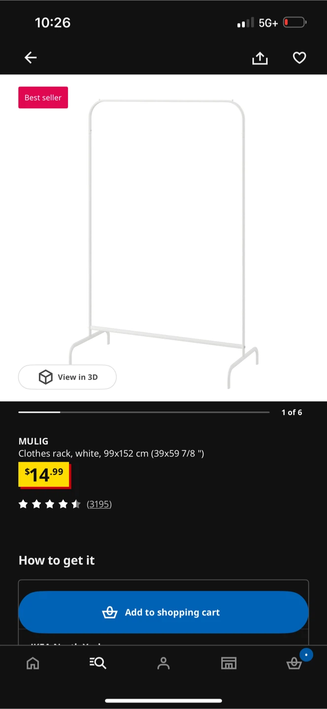 IKEA MULIG Clothes Rack + 2 SKUBB Organizer - photo 3