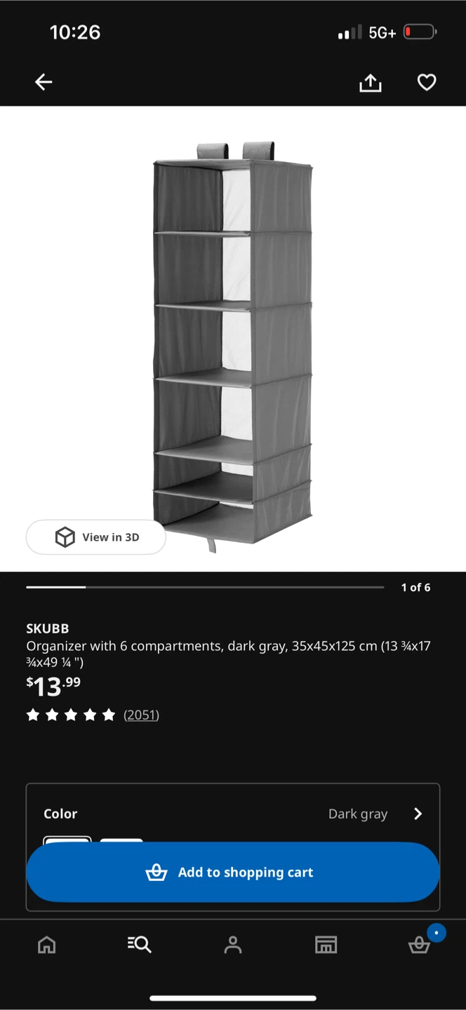 IKEA MULIG Clothes Rack + 2 SKUBB Organizer - photo 4