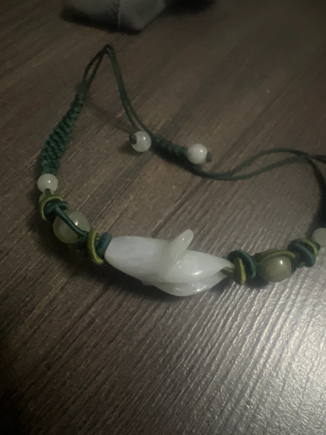 White Jade Whale Bracelet