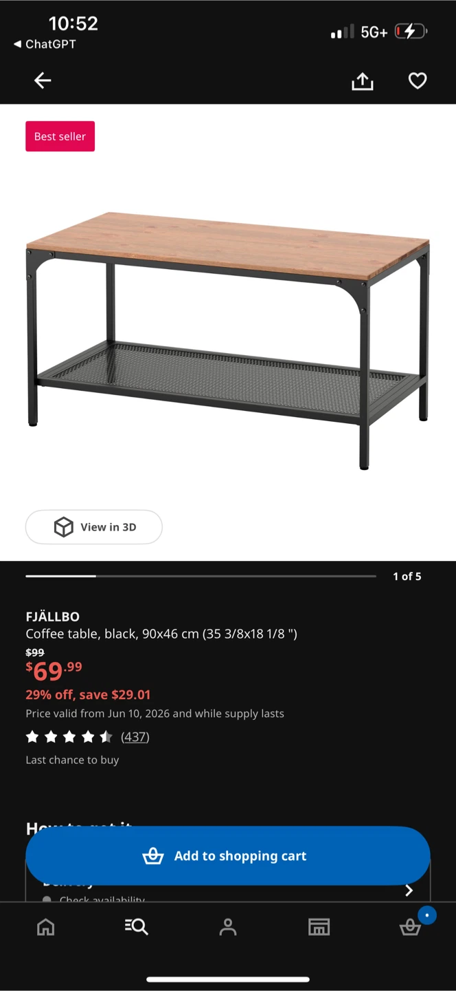 IKEA FJÄLLBO Coffee Table - photo 4