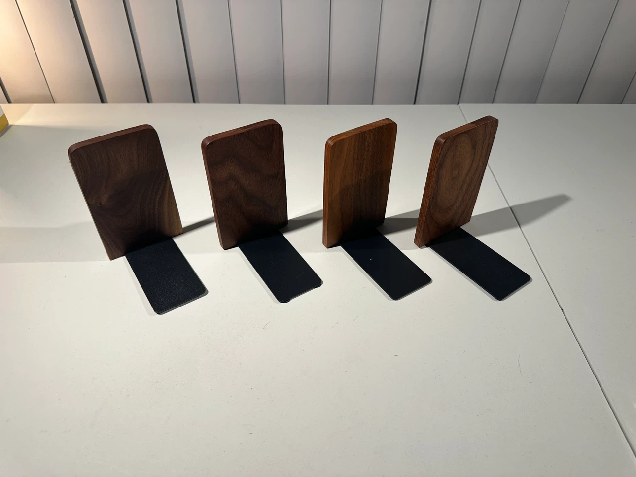 Musso Walnut Wood Bookends - Set of 2 - photo 3
