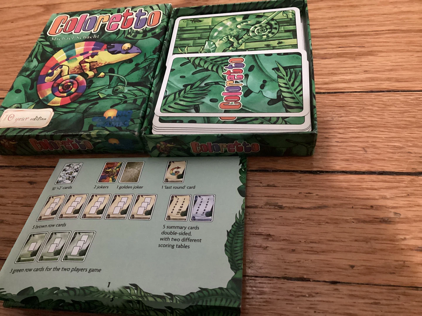 ⚽️Coloretto 10 Year Edition Card Game