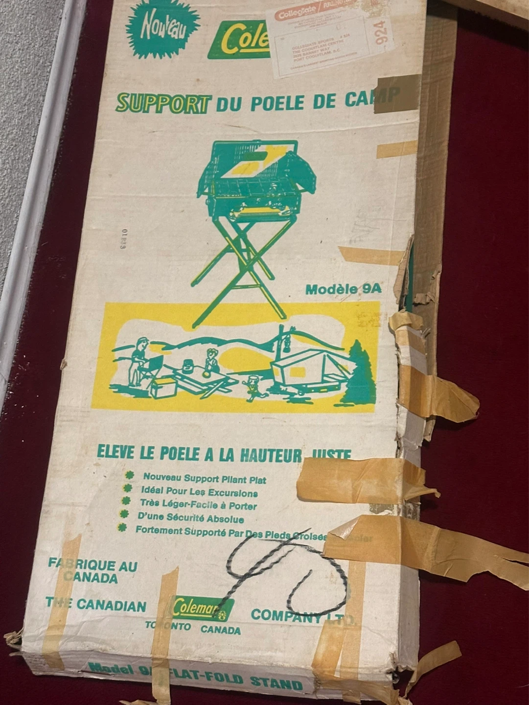 Vintage Coleman support model 9 A