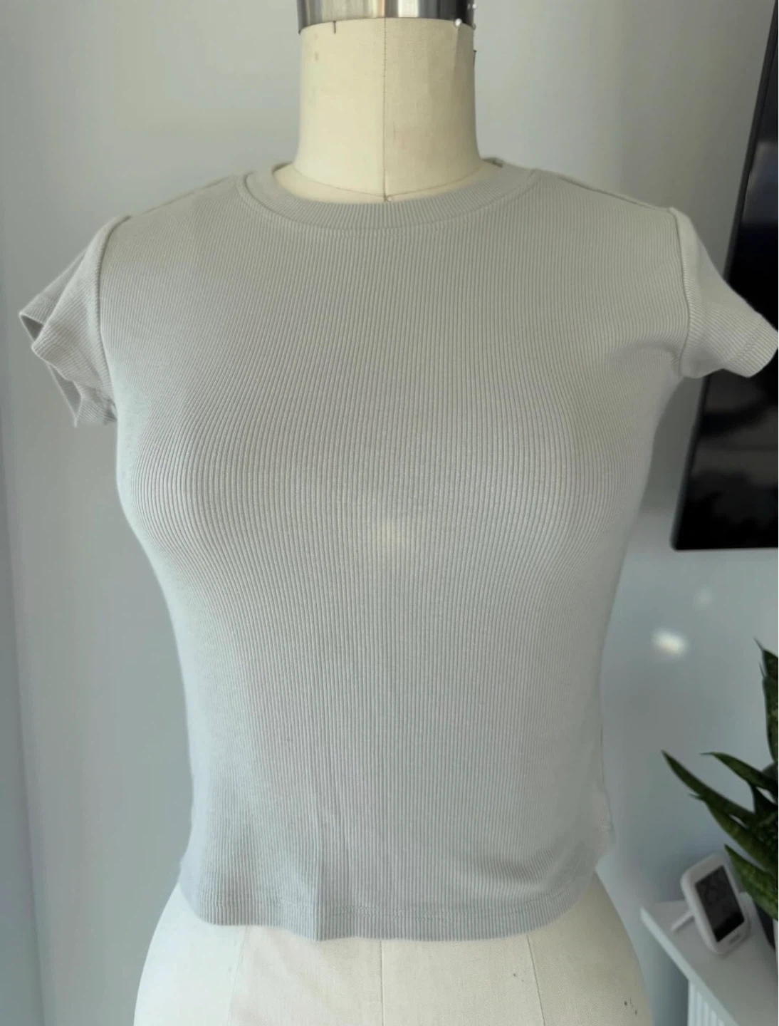 ⚽️Harlow Ribbed Cropped T-Shirt size small