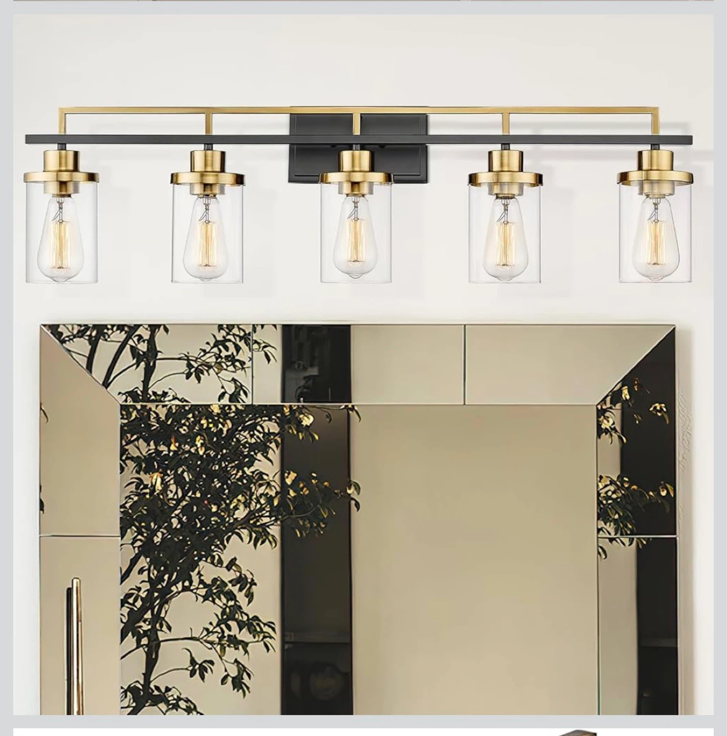 Emliviar 36 Inch 5-Light Bathroom Vanity Light Fixture - photo 3