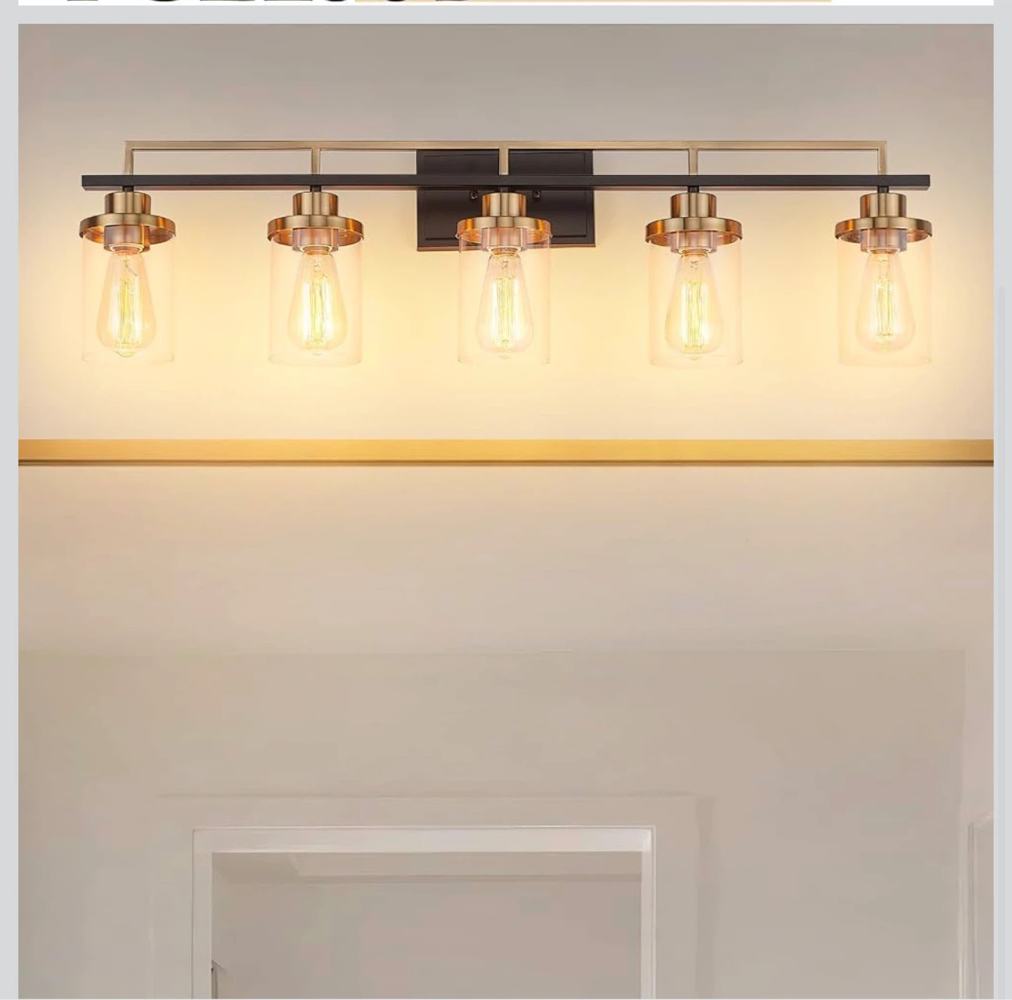 Emliviar 36 Inch 5-Light Bathroom Vanity Light Fixture - photo 2