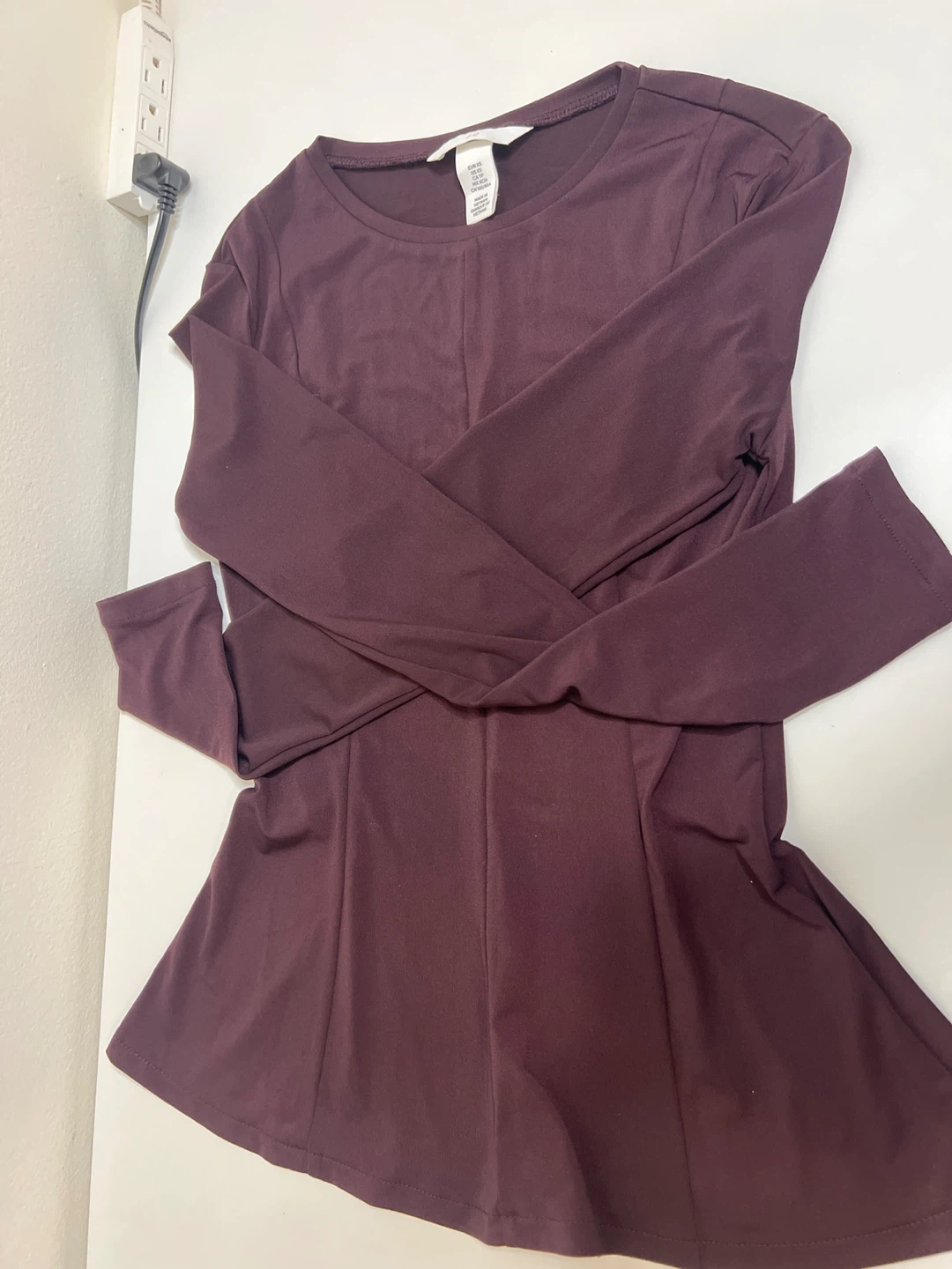 H&M Long Sleeve Peplum Top - photo 2