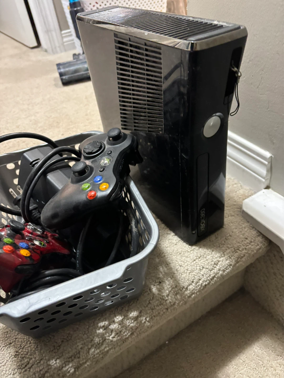 Xbox 360 Console with Controllers and Power Supply - photo 2