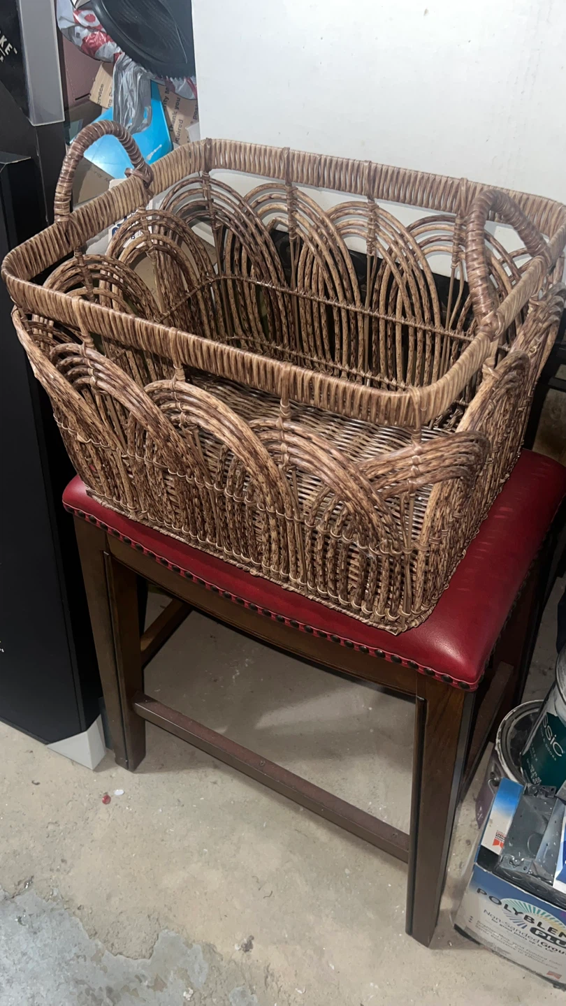 Wicker Basket with Handles