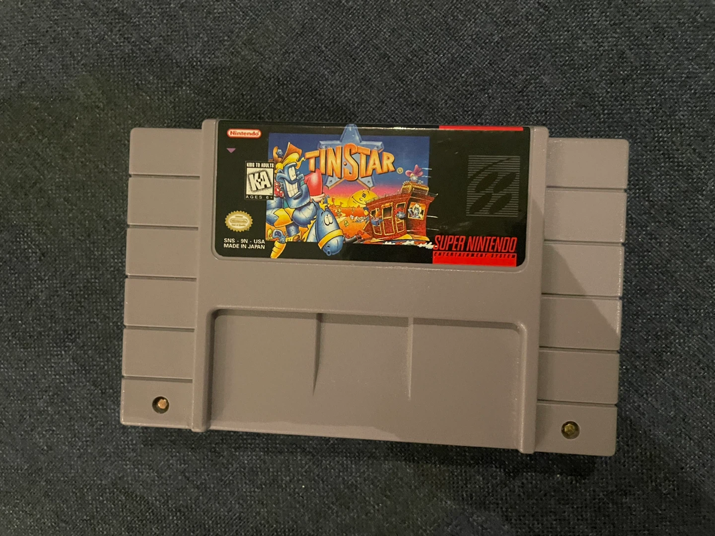 ⚽️Tin Star Super Nintendo Game Cartridge