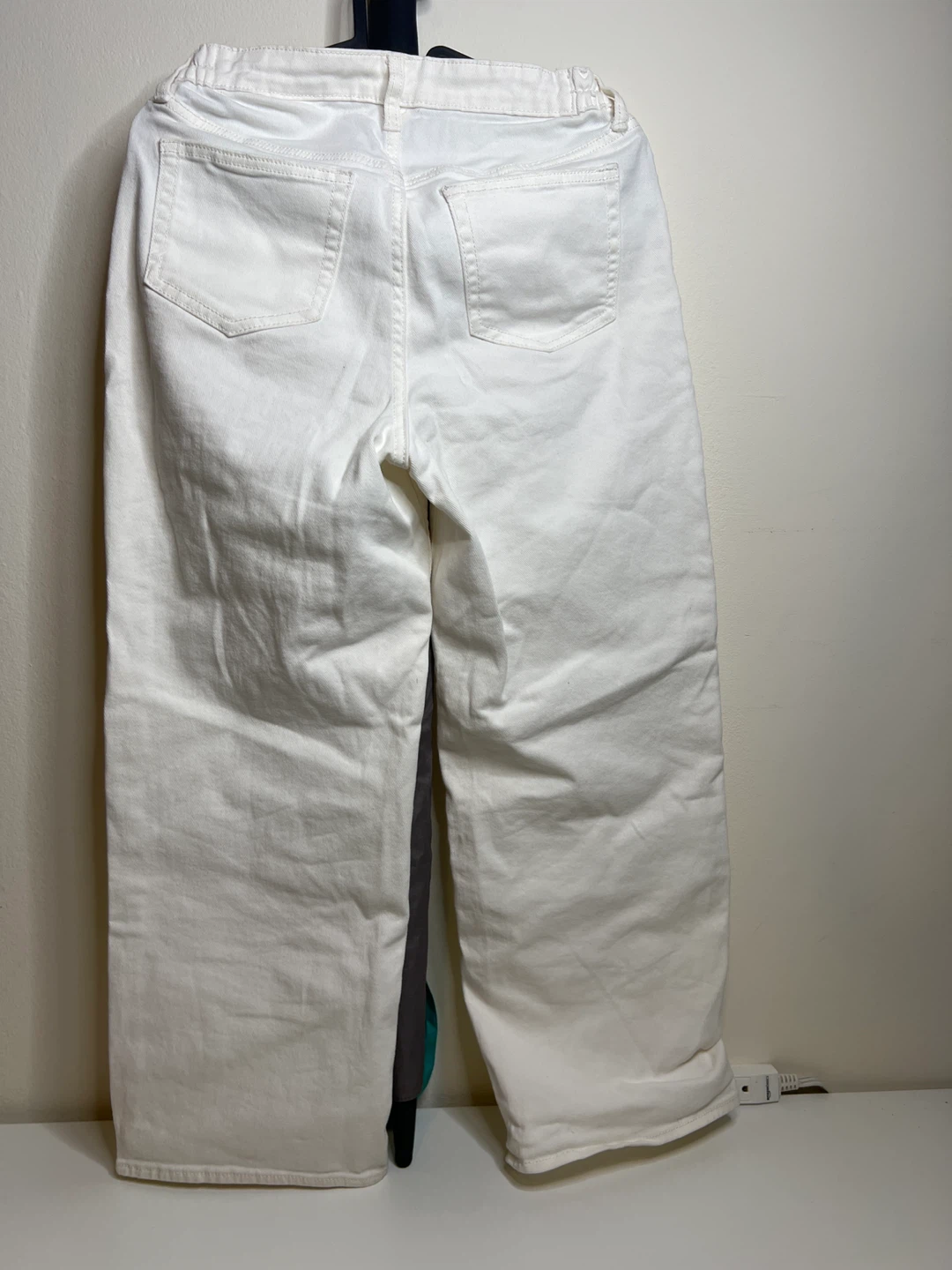 Maternity White H&M Wide Leg Jeans - photo 2
