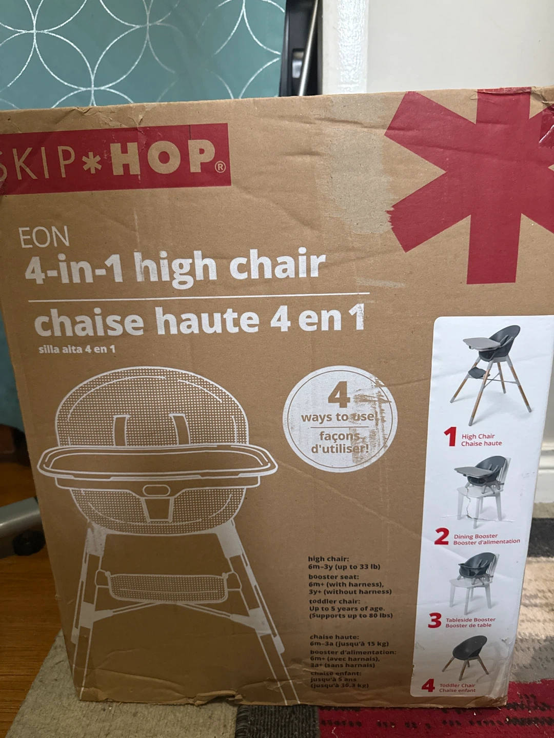 Skip Hop EON 4-in-1 High Chair - Slate Blue