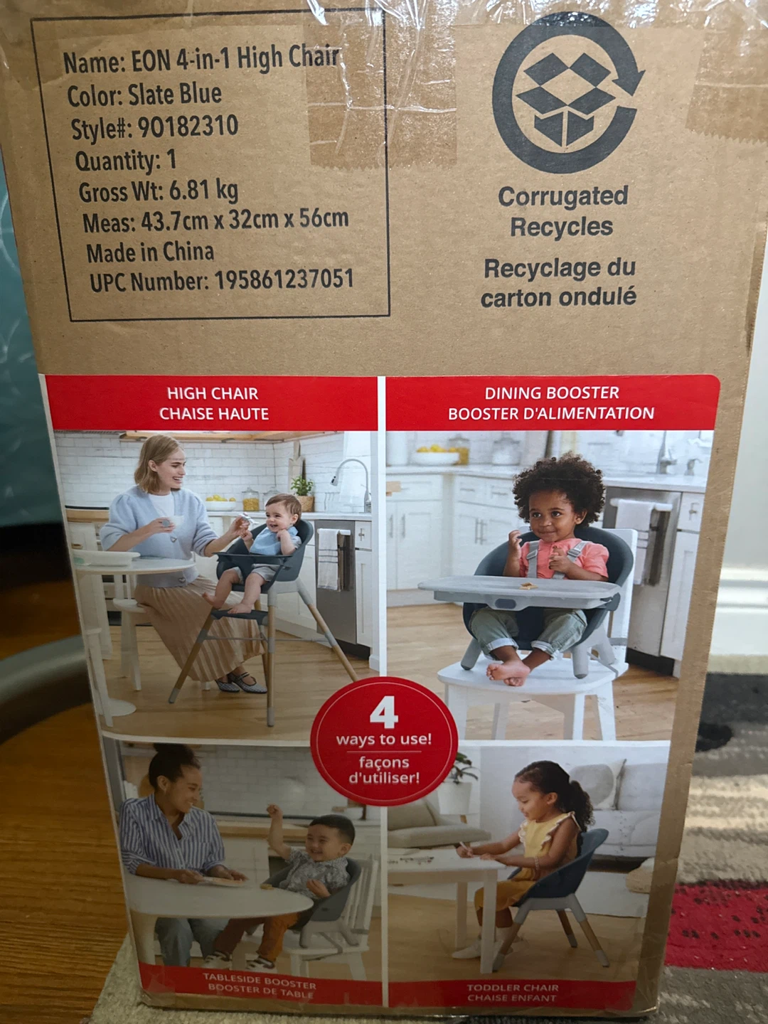 Skip Hop EON 4-in-1 High Chair - Slate Blue - photo 2