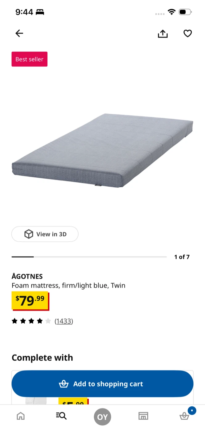 Like New IKEA SLATTUM Bed Frame+ Mattress - photo 4