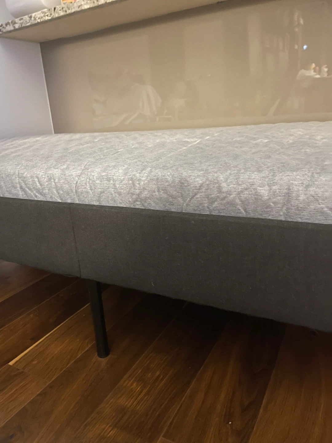Like New IKEA SLATTUM Bed Frame+ Mattress - photo 5