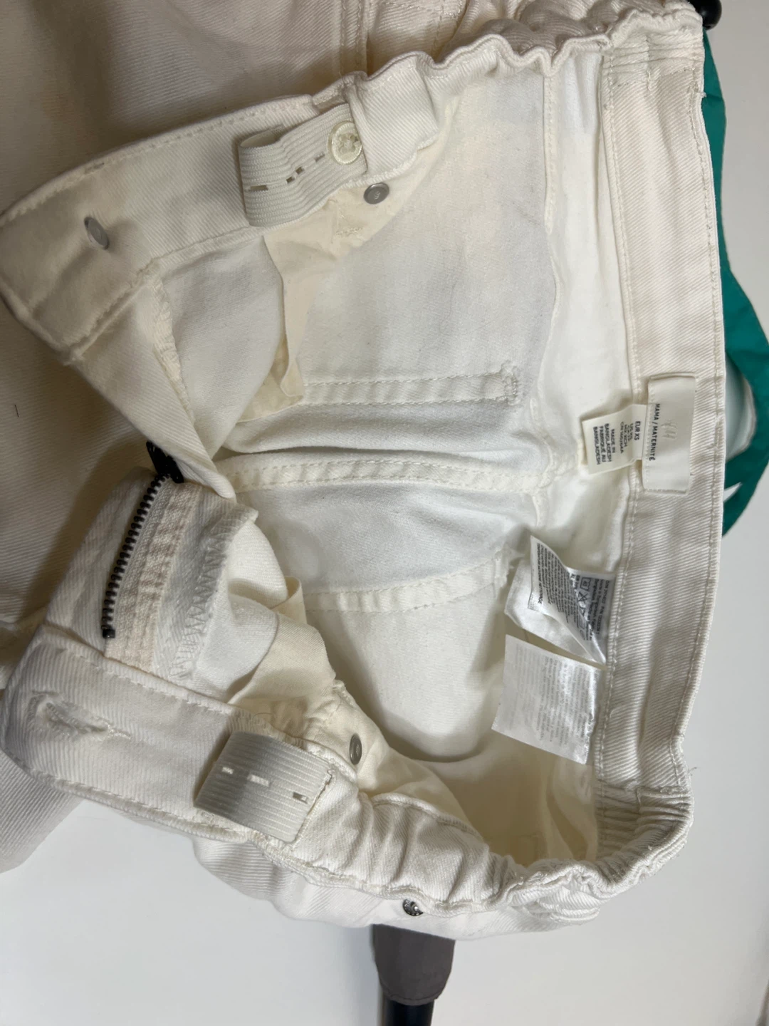 Maternity White H&M Wide Leg Jeans - photo 4