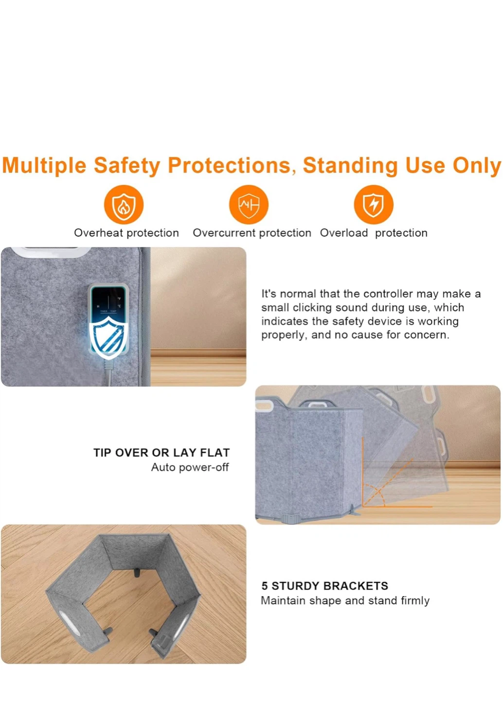 SOPHRAY Foldable Under Desk Heater with Blanket - photo 4