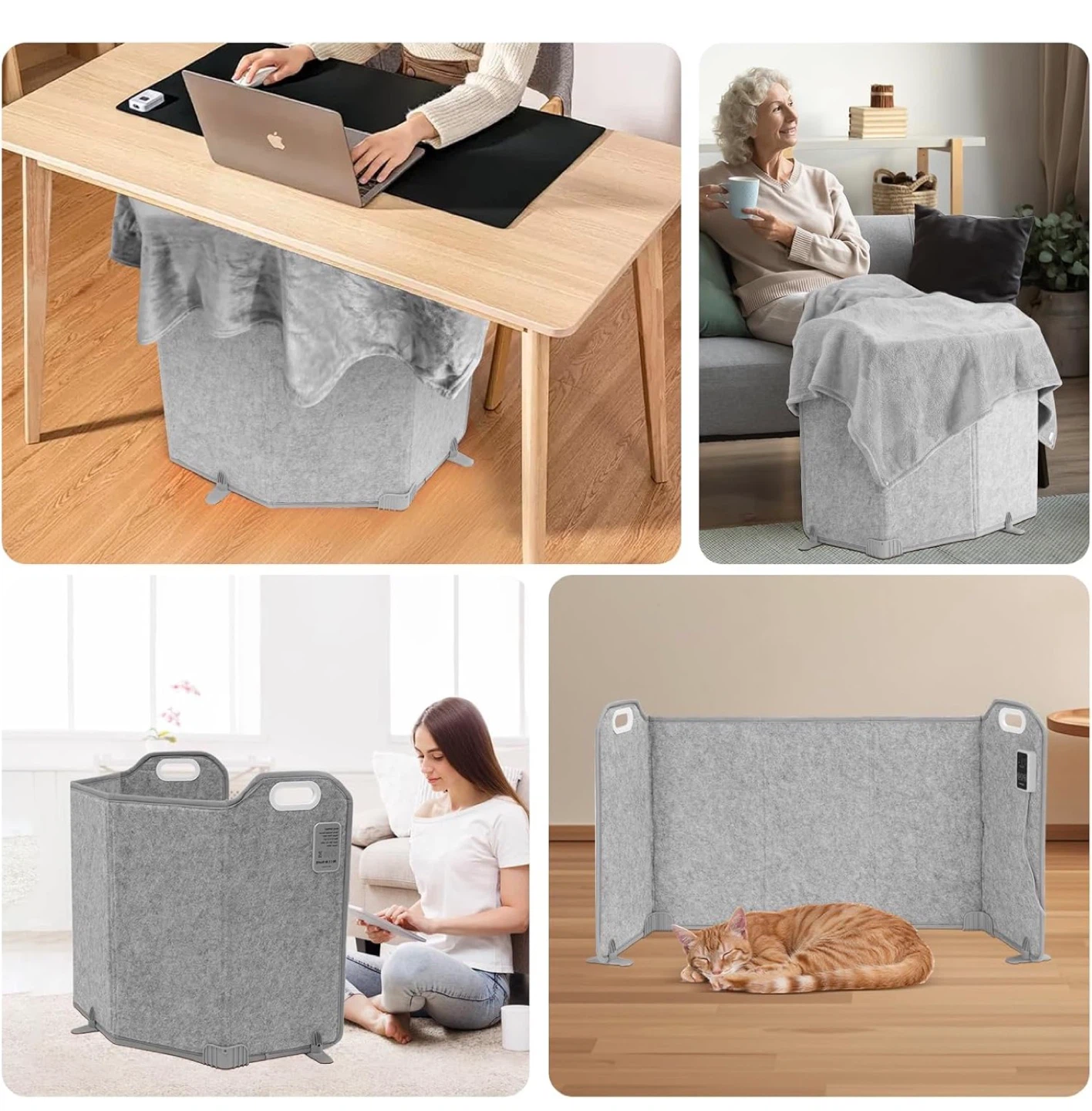 SOPHRAY Foldable Under Desk Heater with Blanket - photo 5