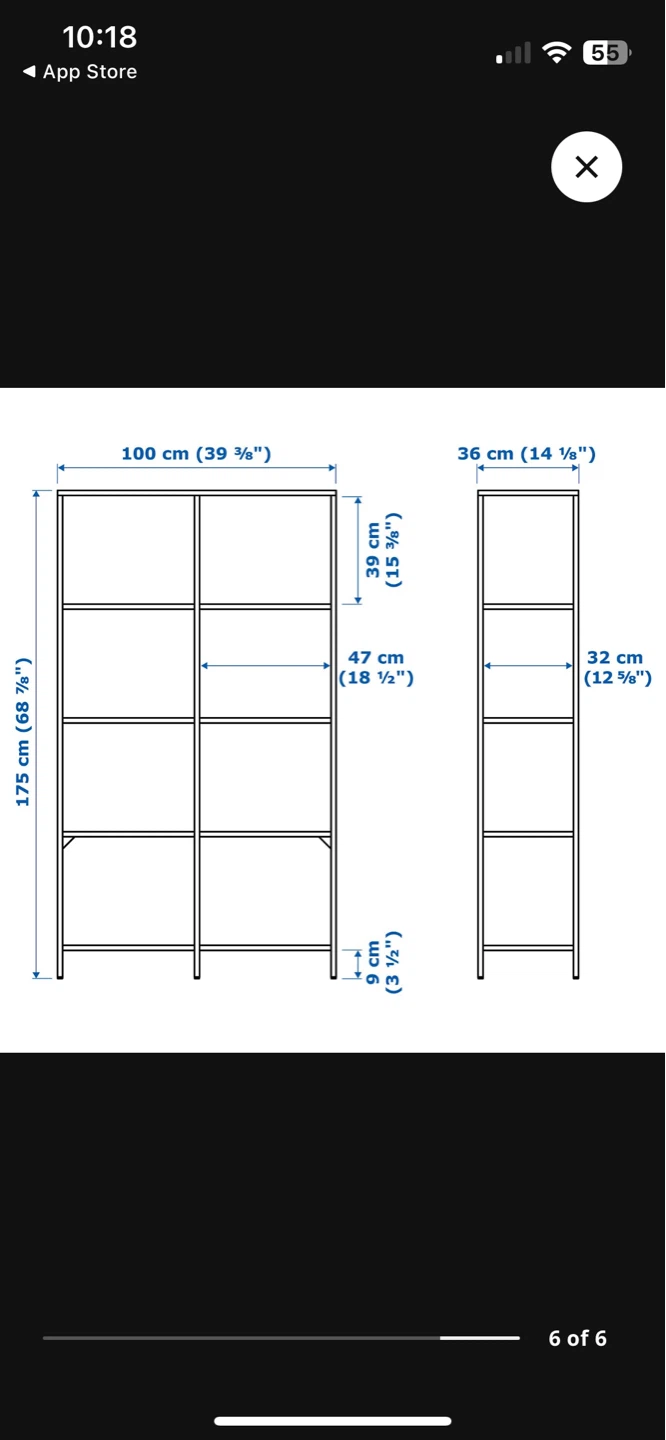 IKEA metal shelf (assembled) - photo 2