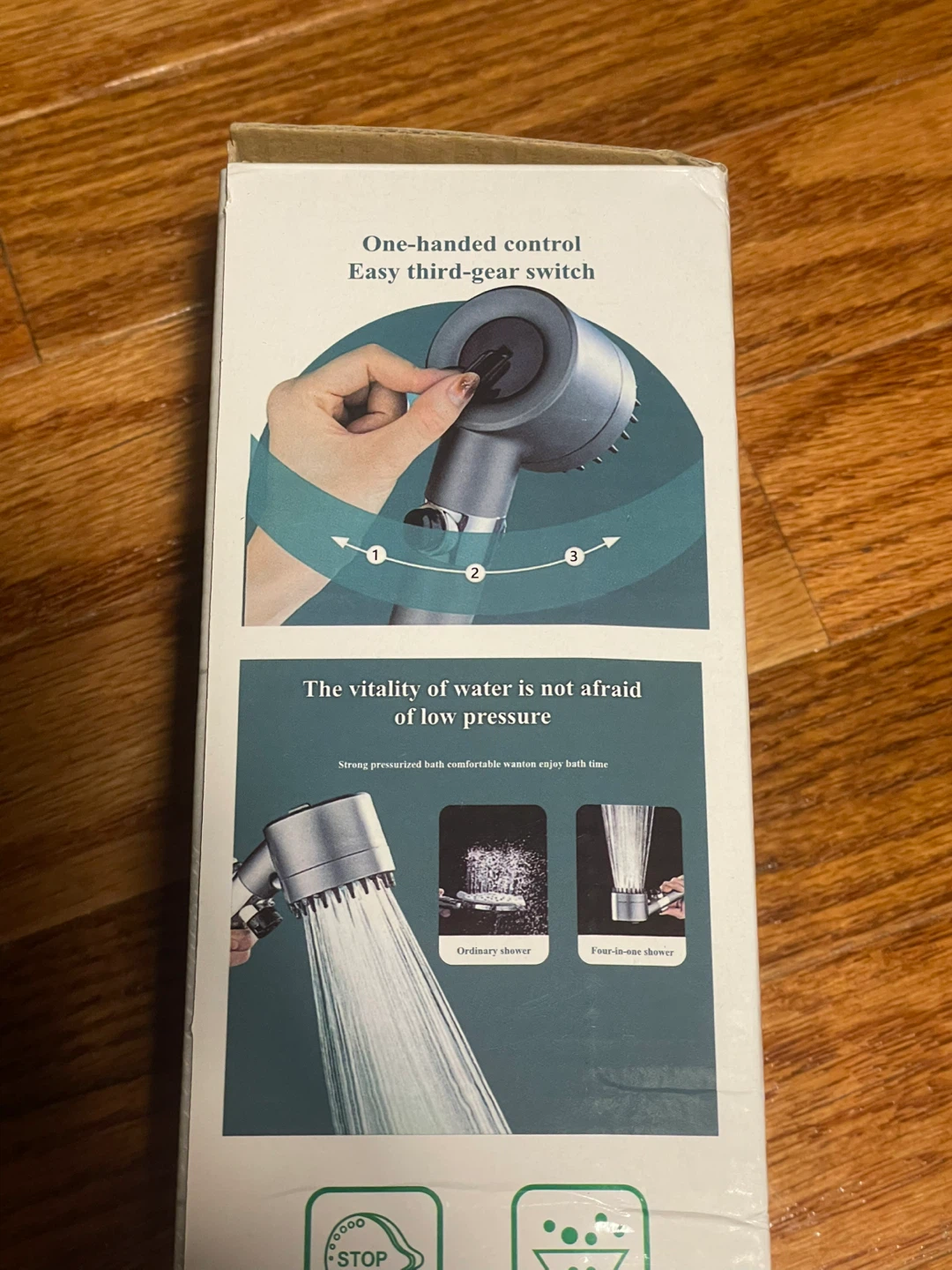 ⚽️Turbocharged Shower Head with Filter Booster - Gray - photo 4