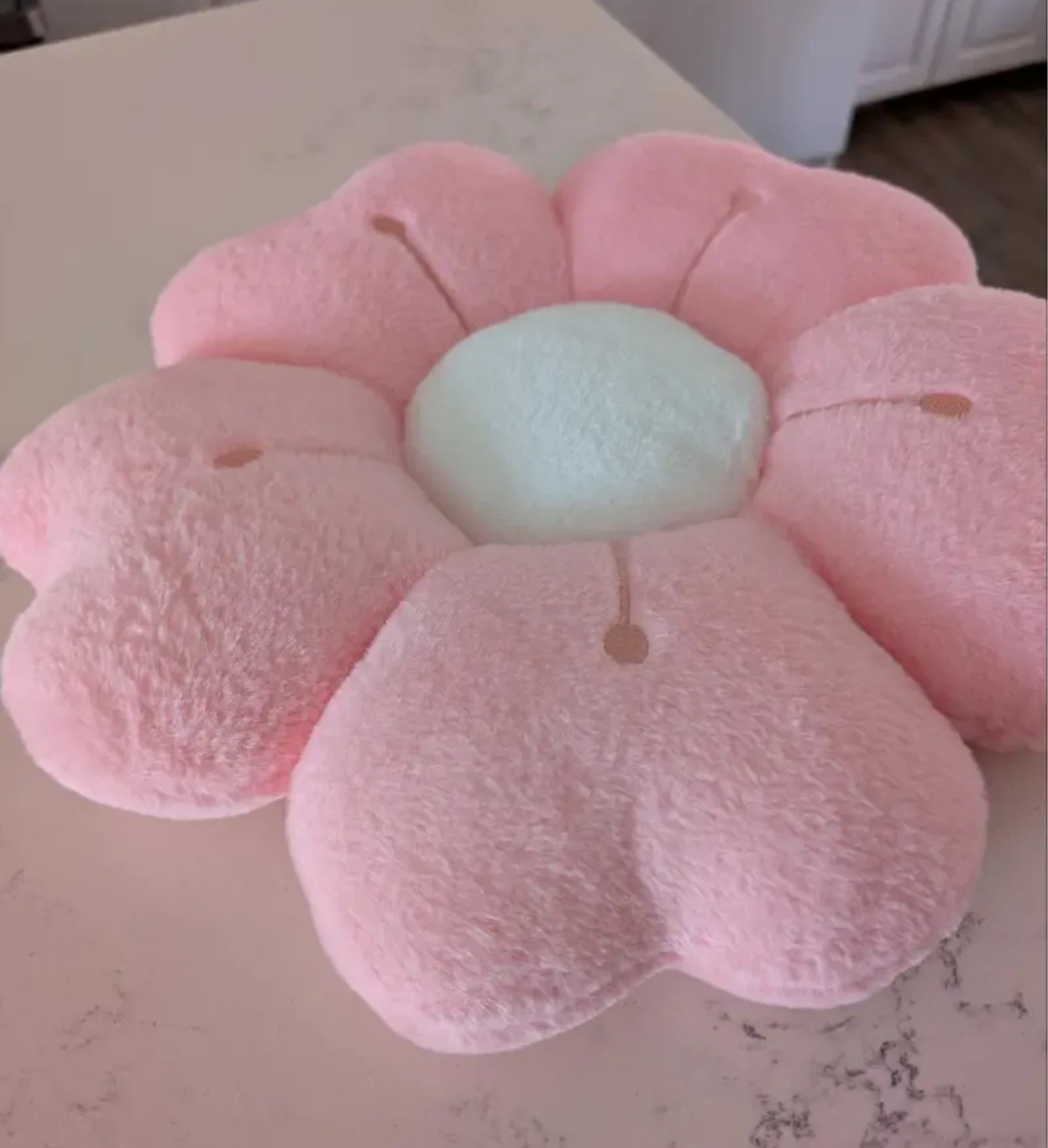 Pink Flower Plush Cushion⚽️