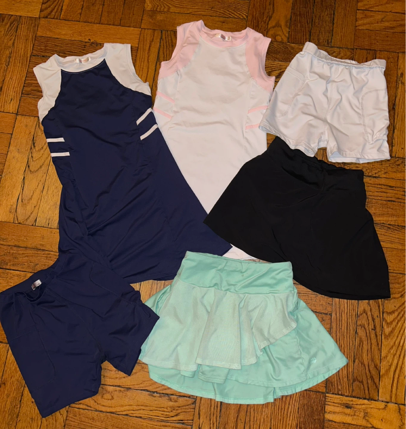 Girls Athletic Wear Skirt and Shorts Set 6-Pieces SZ 8 ⚽️