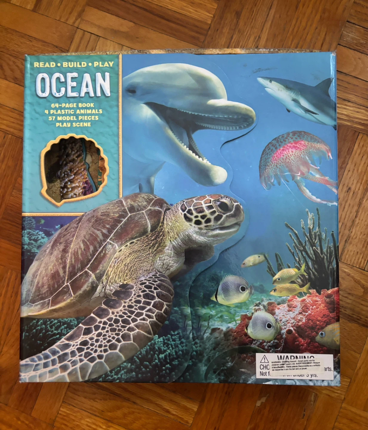 Read Build Play Ocean Book with Animals and Scene ⚽️