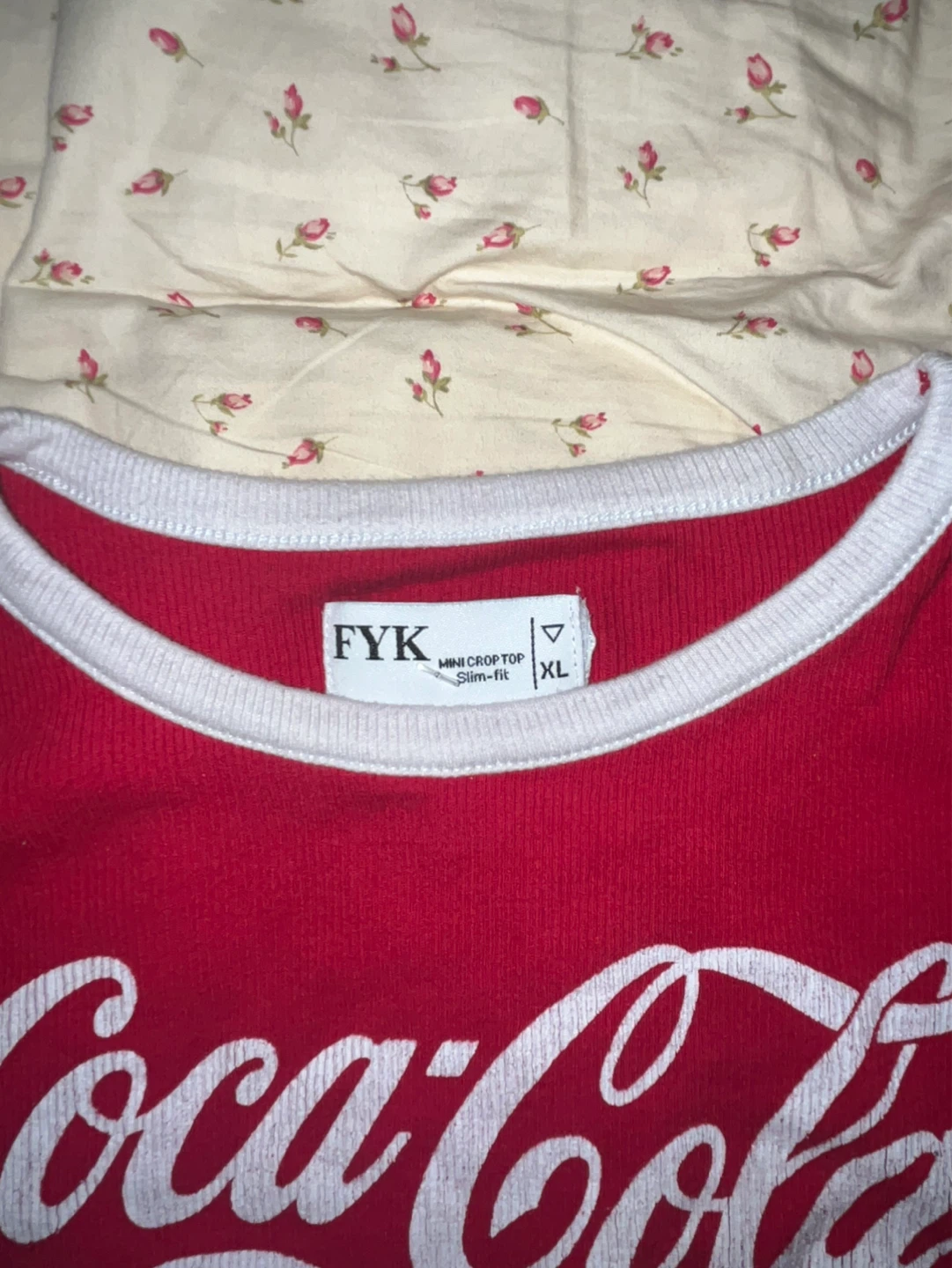 Vintage FYK Coca-Cola Crop Top - Red - XL - photo 2