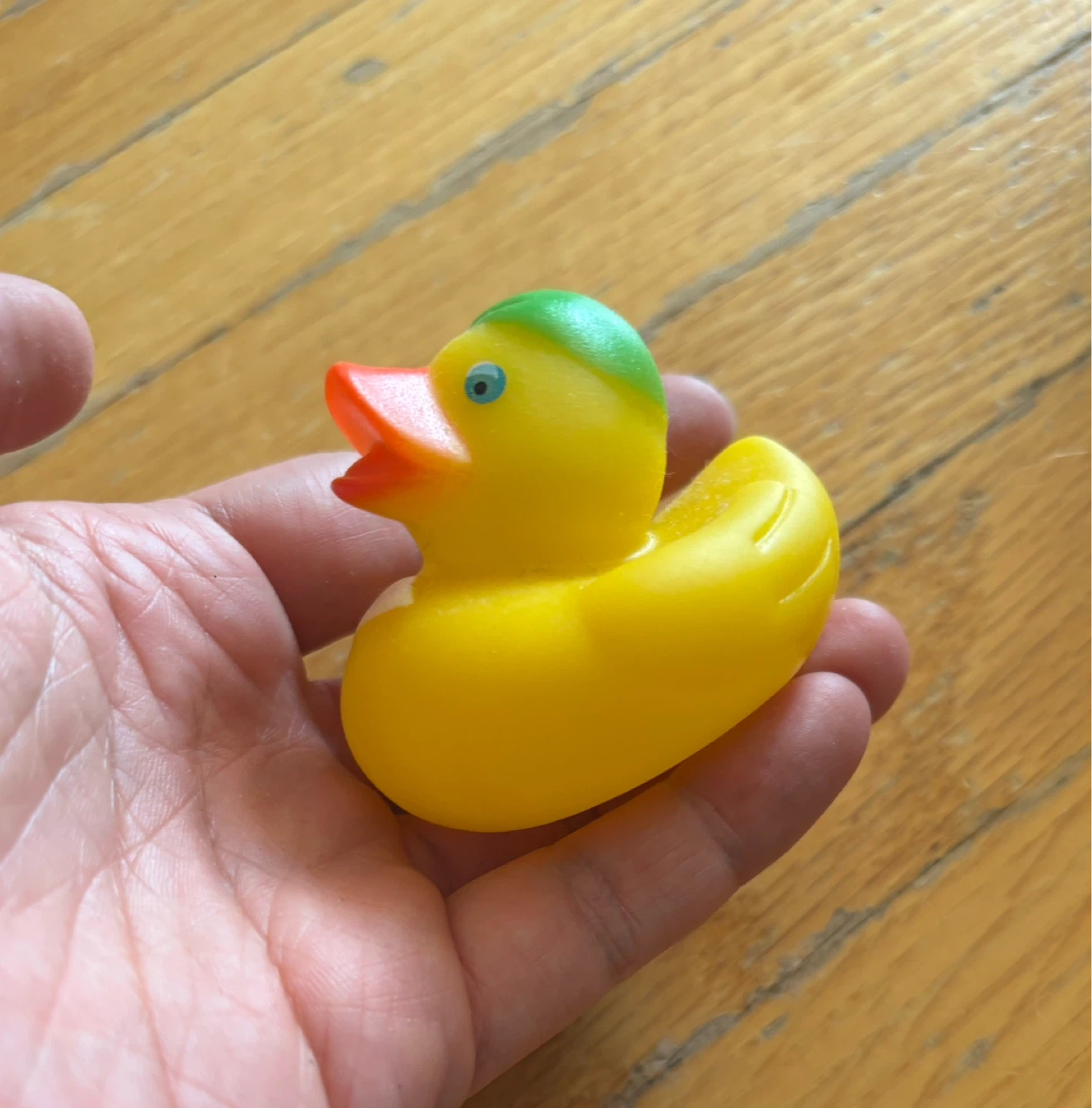 Yellow rubber duck toy ⚽️