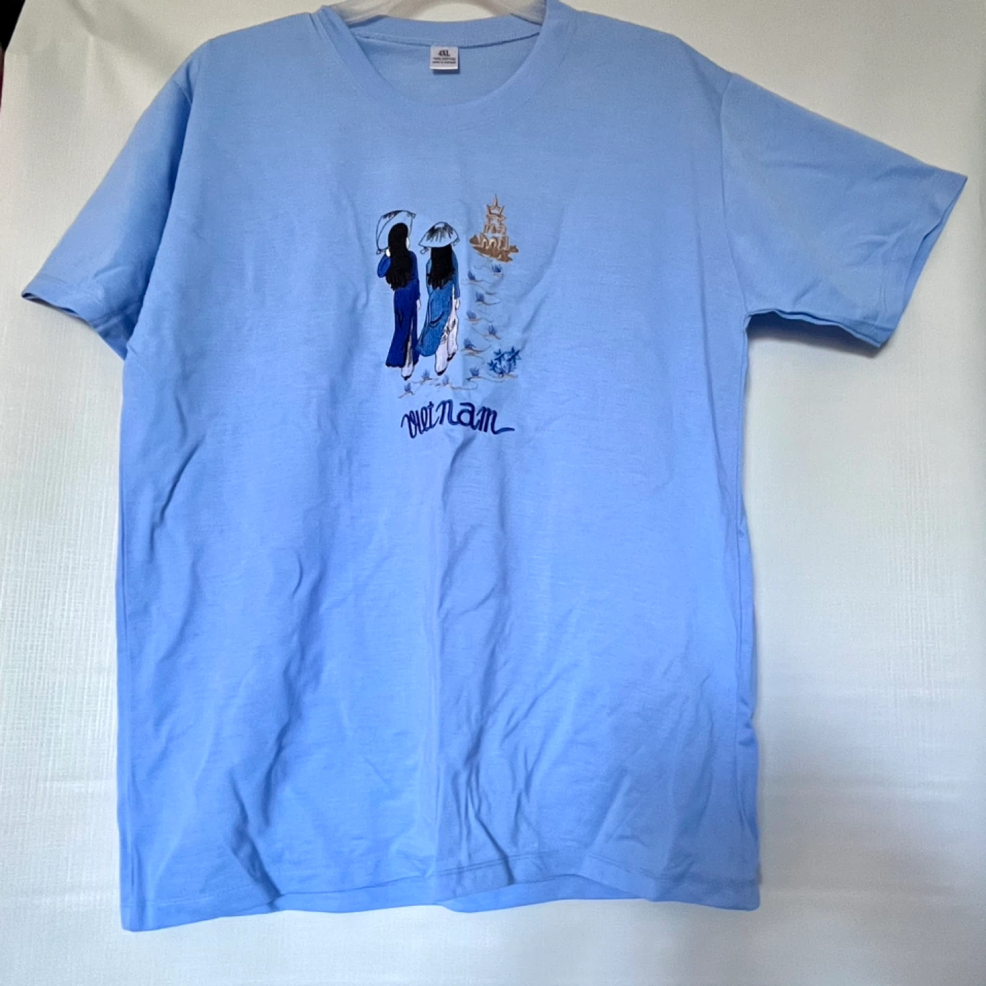 Light Blue Graphic T-Shirt XL new