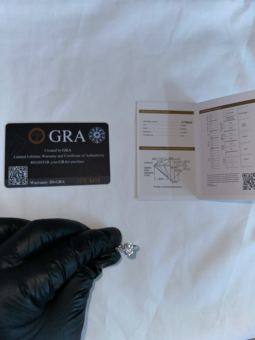 2ct Moissanite Ring - GRA certified - photo 3