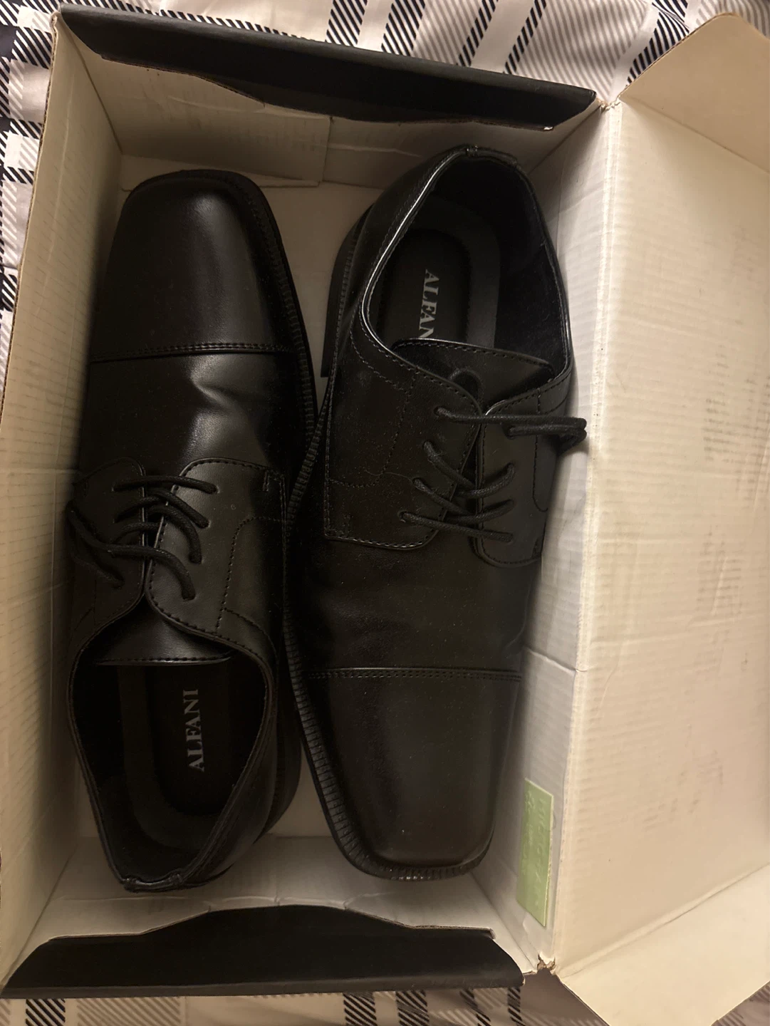 ⚽ Alfani Black Dress Shoes - photo 2