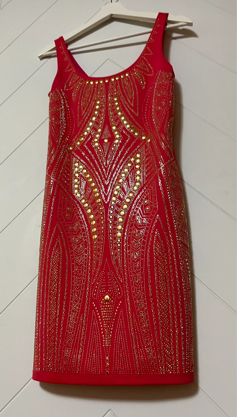 Alexia Admor Red Embellished Cocktail Dress - photo 3