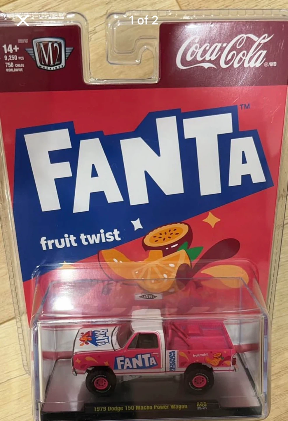 M2 Machines 1979 Dodge 150 Macho Power Wagon Fanta Fruit Twist