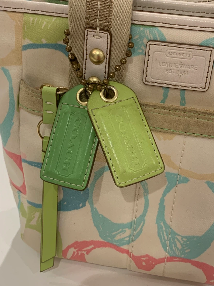 🌈 Coach Y2K Multicolor Signature Canvas Tote Bag🌈 - photo 5