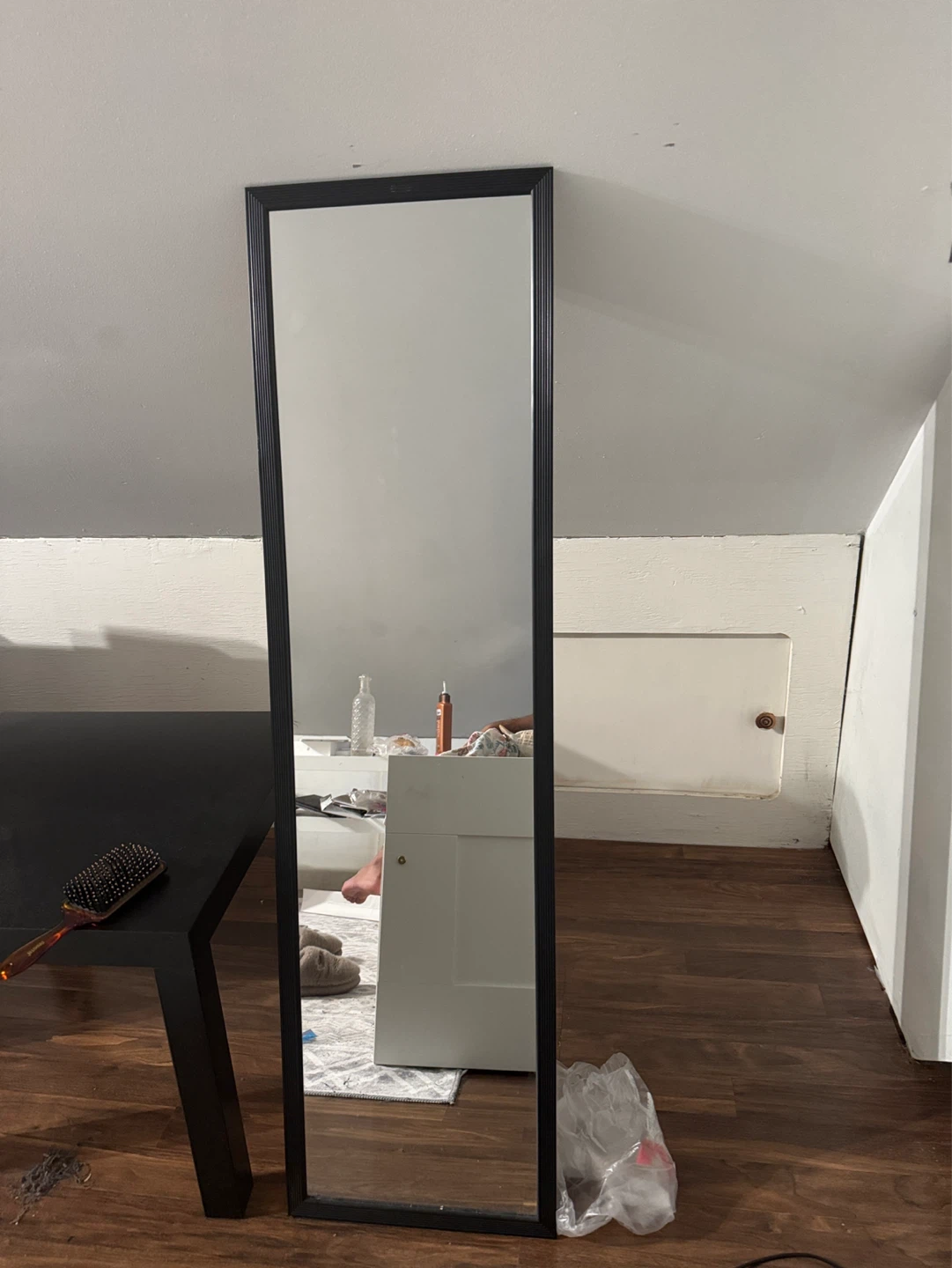 Full Length Black Framed Mirror