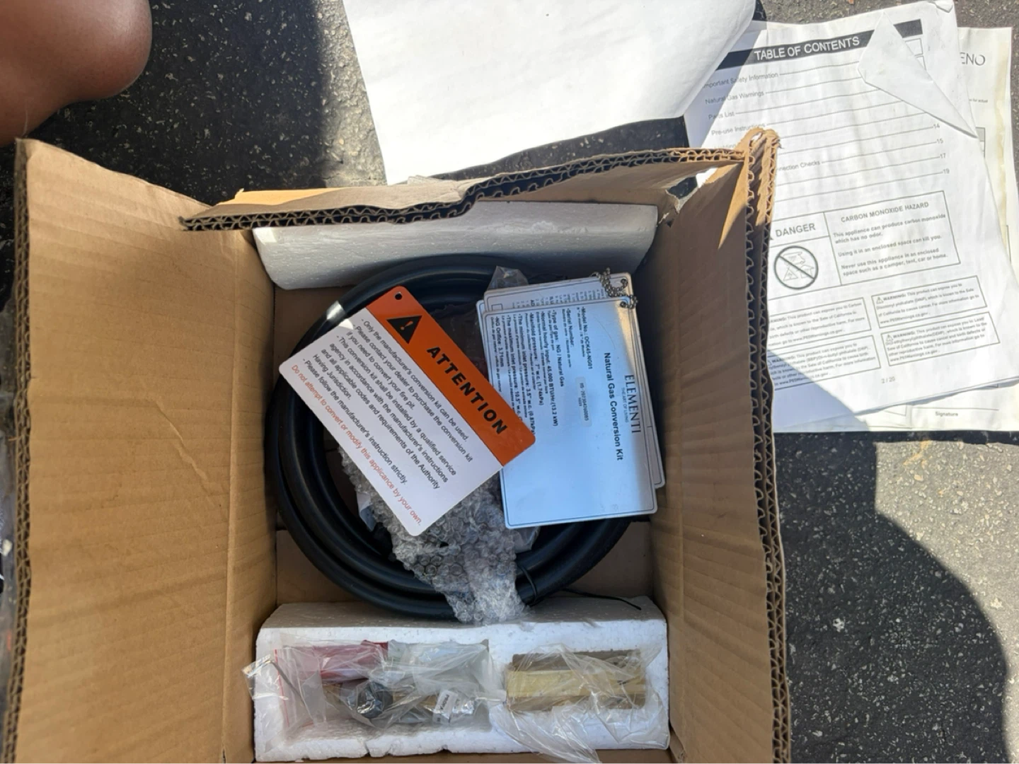 Elementi Propane Conversion Kit for Outdoor Fire Tables