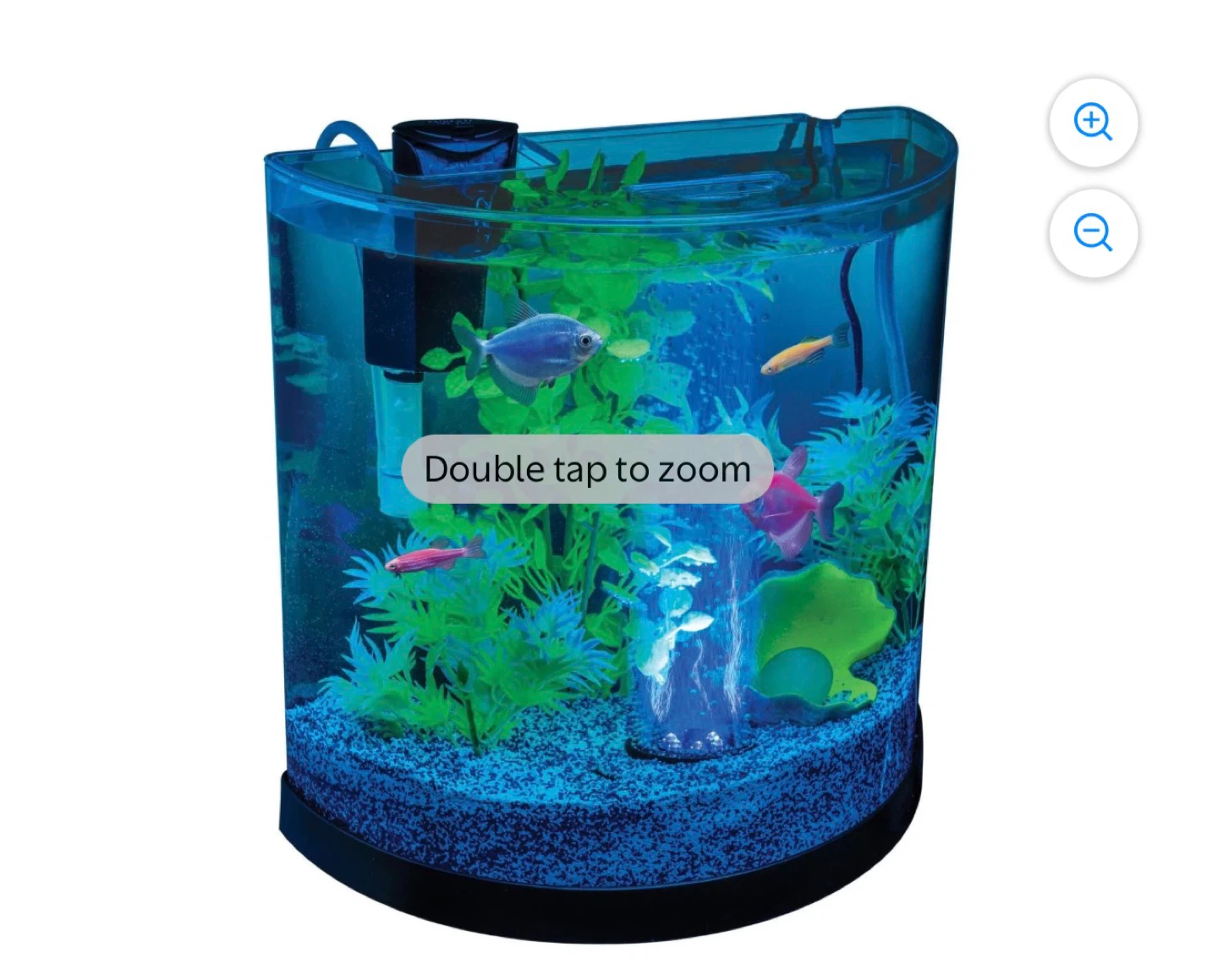GloFish 3 Gallon Aquarium Kit with Filter, Air Pump and Lighting - photo 3