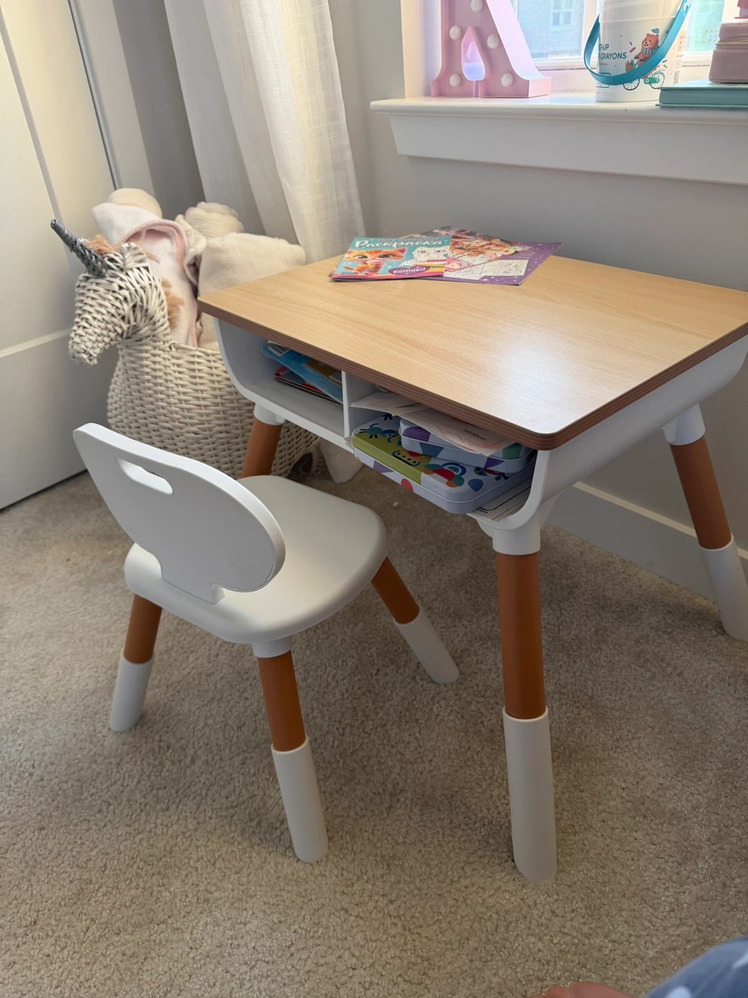Kids Wooden Table and Chair Set