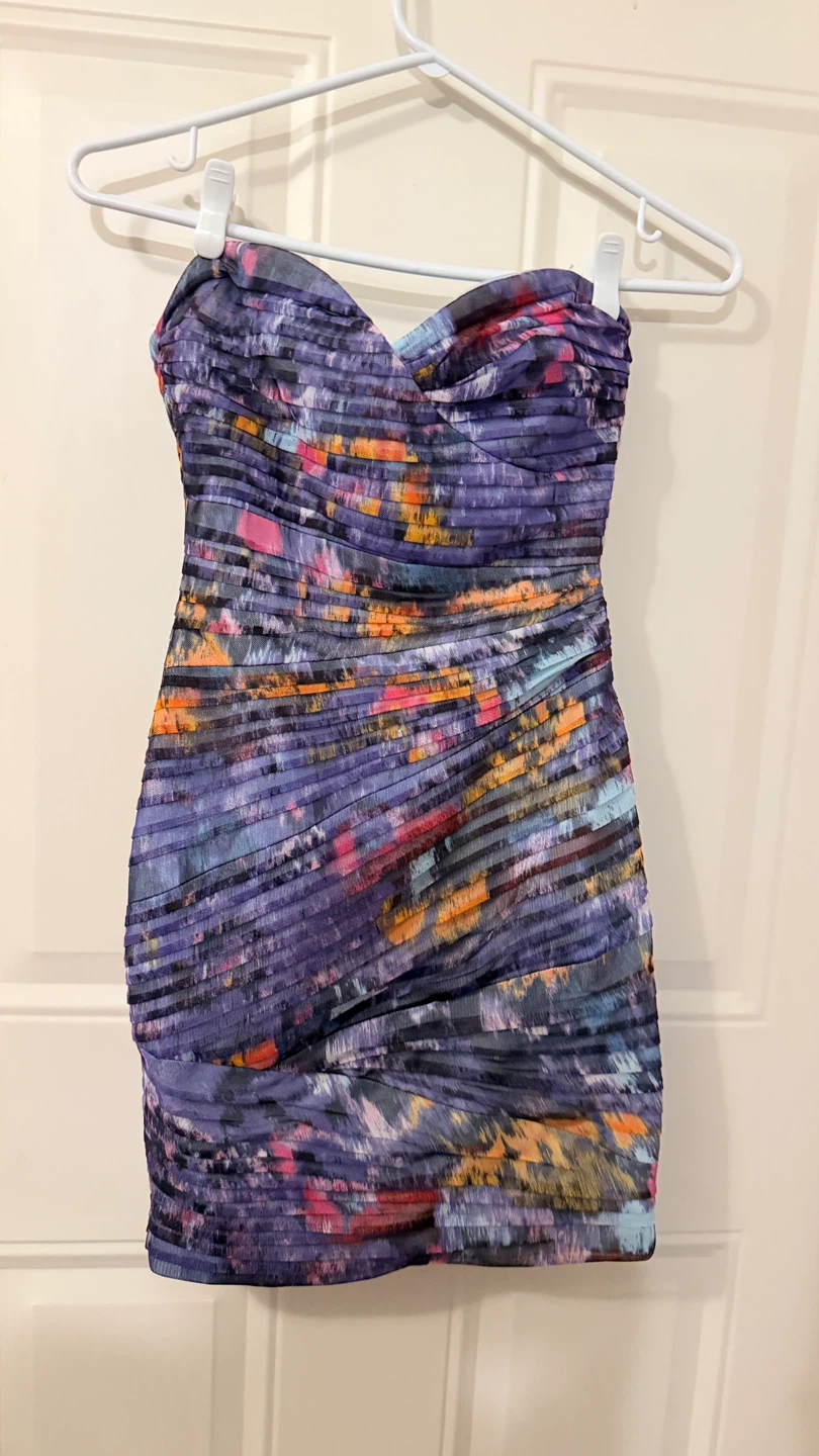 Strapless Ruched Bodycon Dress Size 0 - photo 2