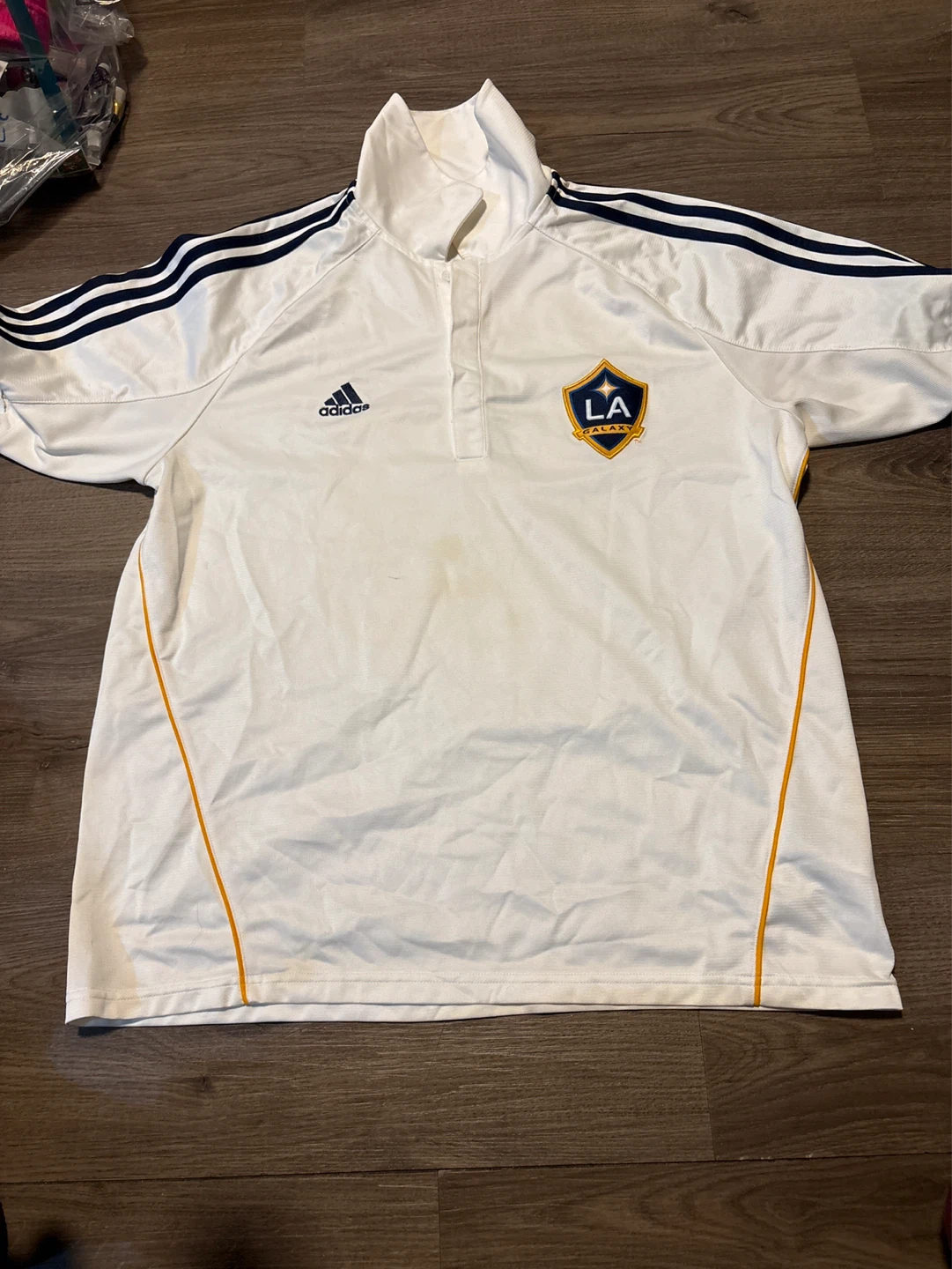 Adidas LA Galaxy Soccer Polo Shirt